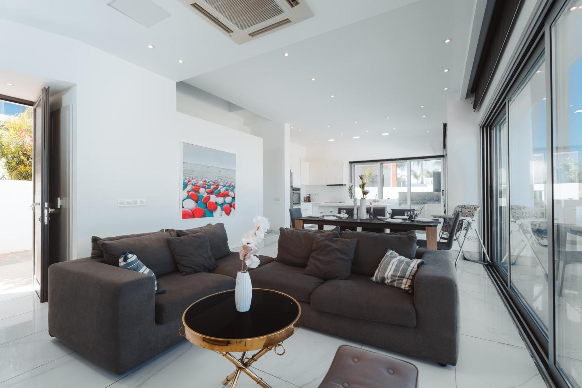 Seaside Luxury Villa Paralímni Extérieur photo