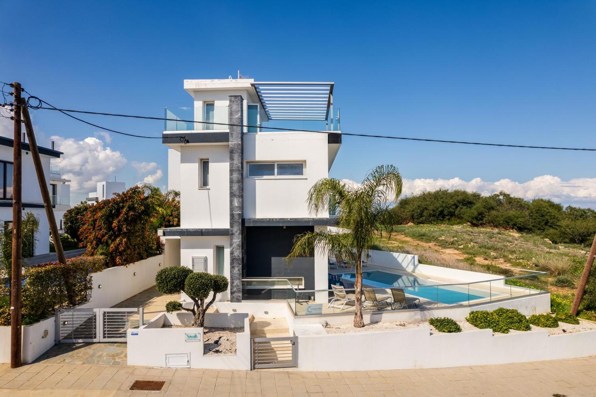 Seaside Luxury Villa Paralímni Extérieur photo